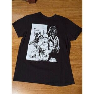 Star Wars T Shirt Black White Godfathers 3 With Logo Disney Size M